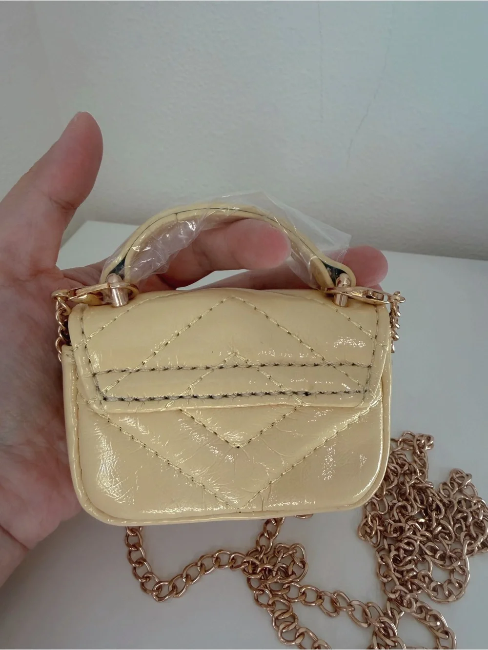 Mini Butter Yellow Crossbody Bag Charm